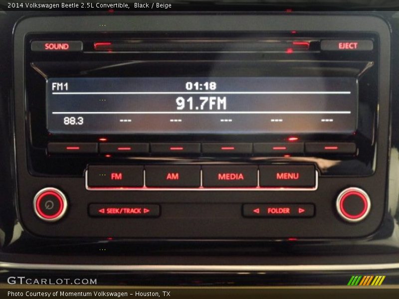 Black / Beige 2014 Volkswagen Beetle 2.5L Convertible