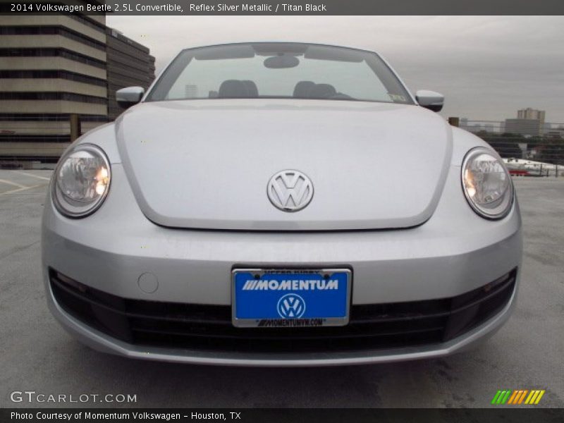 Reflex Silver Metallic / Titan Black 2014 Volkswagen Beetle 2.5L Convertible