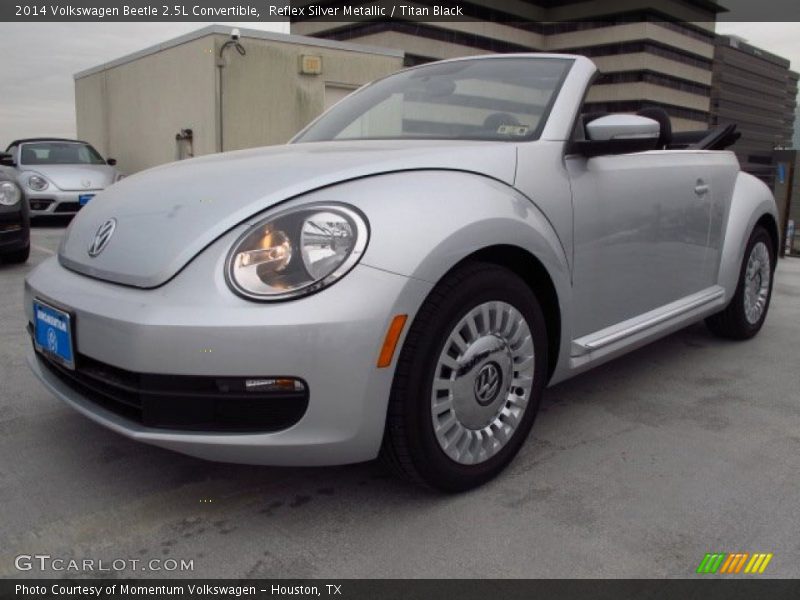 Reflex Silver Metallic / Titan Black 2014 Volkswagen Beetle 2.5L Convertible