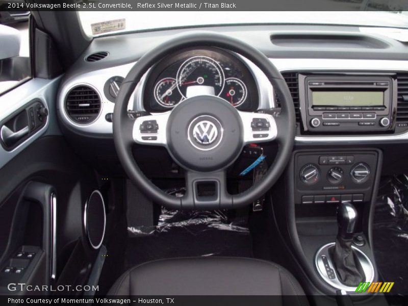 Reflex Silver Metallic / Titan Black 2014 Volkswagen Beetle 2.5L Convertible
