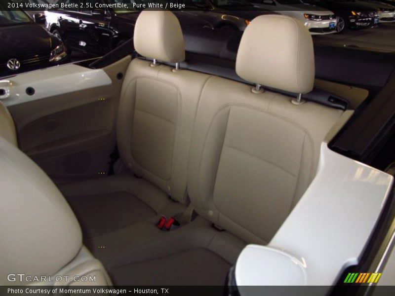 Pure White / Beige 2014 Volkswagen Beetle 2.5L Convertible