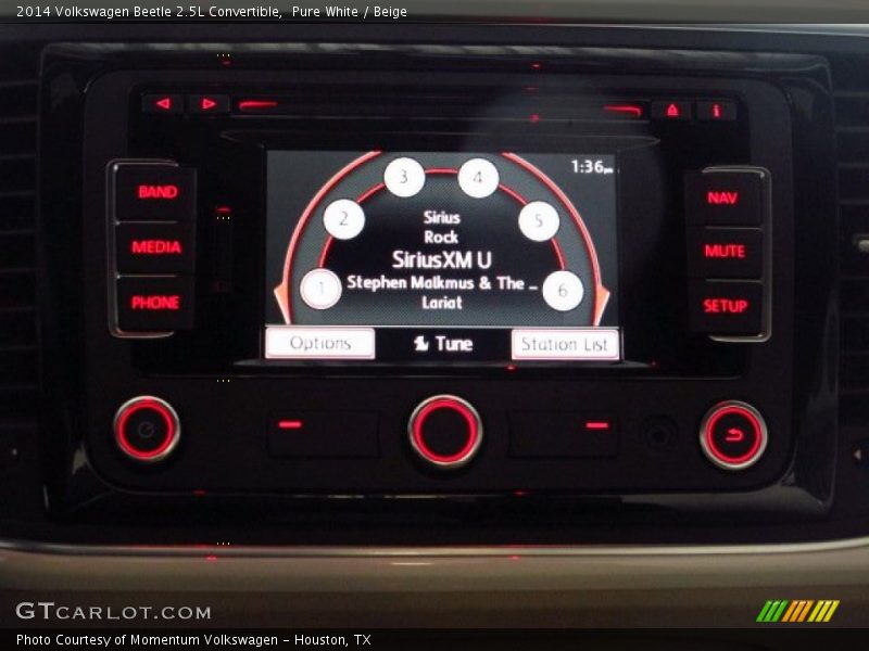 Pure White / Beige 2014 Volkswagen Beetle 2.5L Convertible