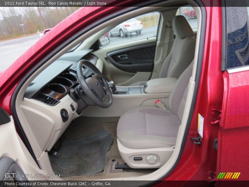 Red Candy Metallic / Light Stone 2012 Ford Taurus SEL