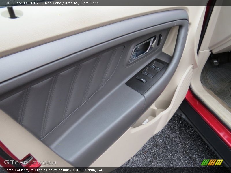 Red Candy Metallic / Light Stone 2012 Ford Taurus SEL