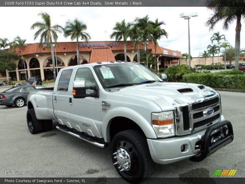 Silver Metallic / Black 2008 Ford F350 Super Duty FX4 Crew Cab 4x4 Dually