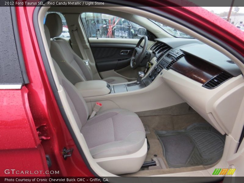 Red Candy Metallic / Light Stone 2012 Ford Taurus SEL