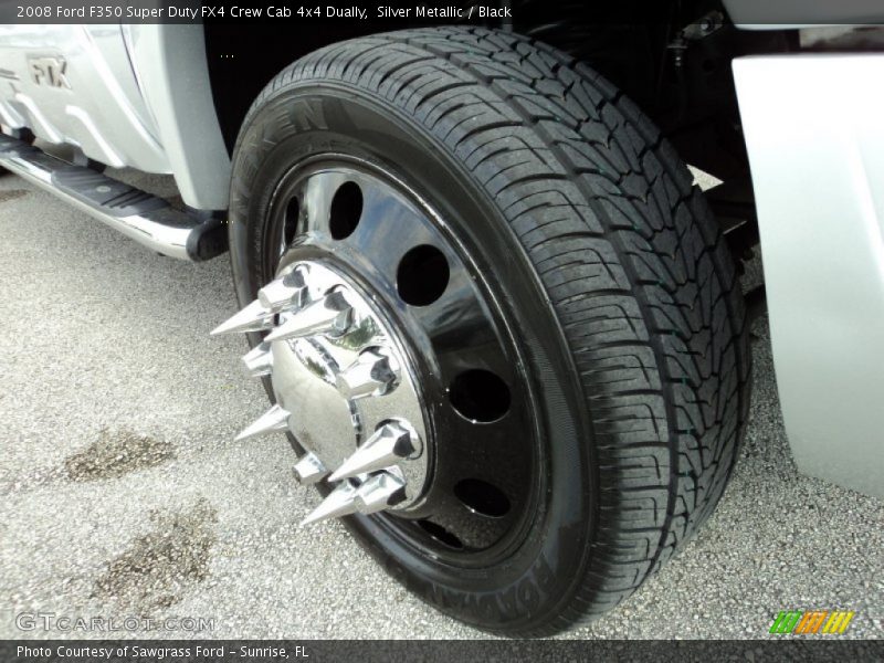 Silver Metallic / Black 2008 Ford F350 Super Duty FX4 Crew Cab 4x4 Dually