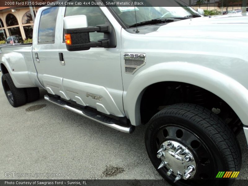 Silver Metallic / Black 2008 Ford F350 Super Duty FX4 Crew Cab 4x4 Dually