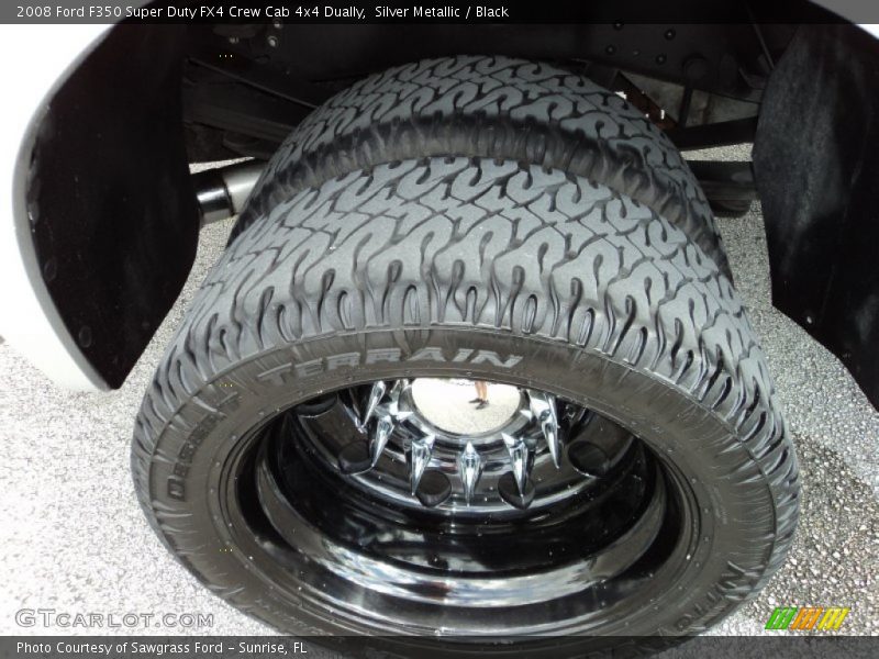 Silver Metallic / Black 2008 Ford F350 Super Duty FX4 Crew Cab 4x4 Dually