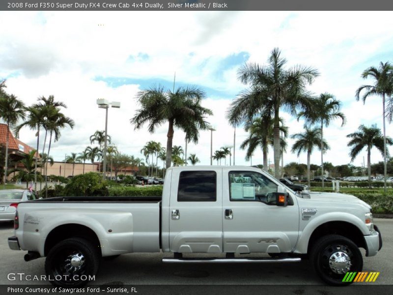 Silver Metallic / Black 2008 Ford F350 Super Duty FX4 Crew Cab 4x4 Dually