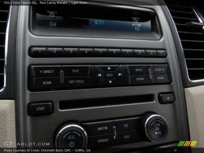 Red Candy Metallic / Light Stone 2012 Ford Taurus SEL
