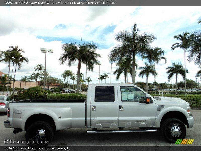 Silver Metallic / Black 2008 Ford F350 Super Duty FX4 Crew Cab 4x4 Dually