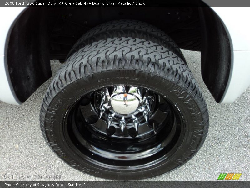 Silver Metallic / Black 2008 Ford F350 Super Duty FX4 Crew Cab 4x4 Dually