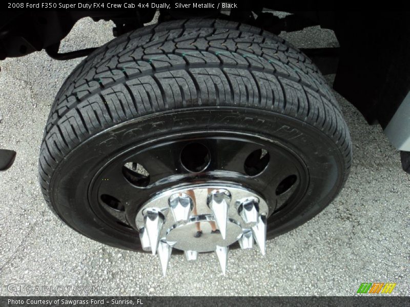Silver Metallic / Black 2008 Ford F350 Super Duty FX4 Crew Cab 4x4 Dually