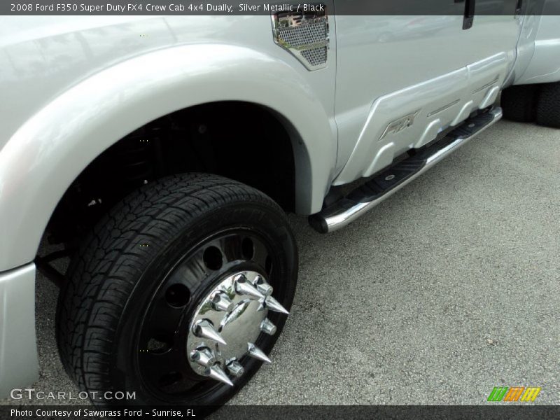 Silver Metallic / Black 2008 Ford F350 Super Duty FX4 Crew Cab 4x4 Dually