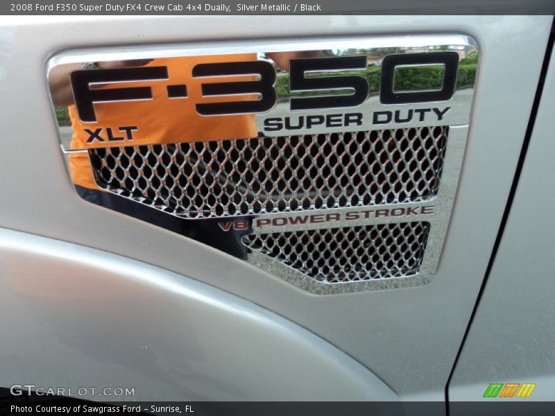 Silver Metallic / Black 2008 Ford F350 Super Duty FX4 Crew Cab 4x4 Dually