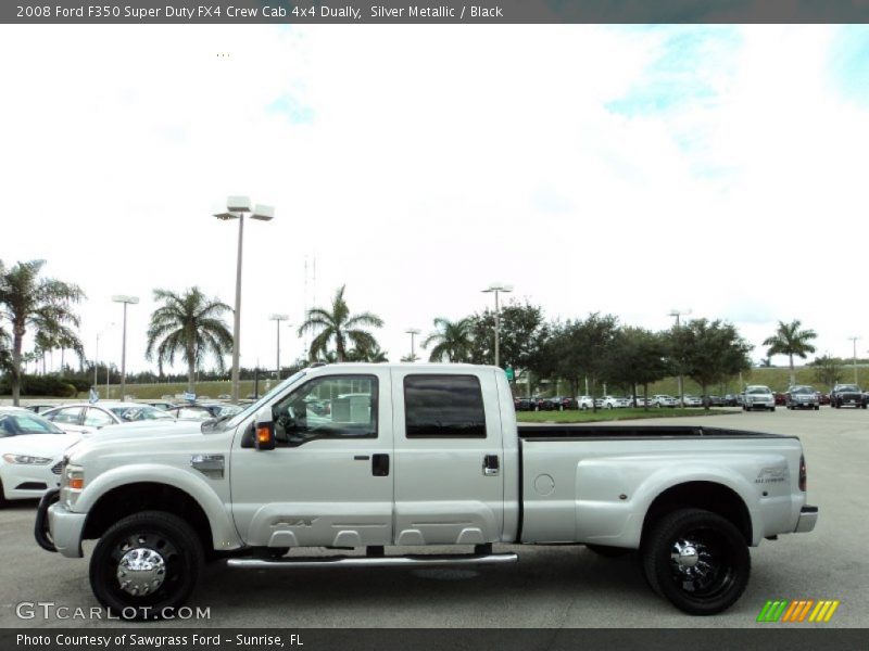 Silver Metallic / Black 2008 Ford F350 Super Duty FX4 Crew Cab 4x4 Dually