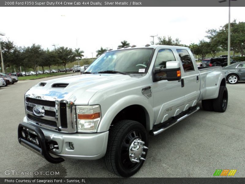 Silver Metallic / Black 2008 Ford F350 Super Duty FX4 Crew Cab 4x4 Dually