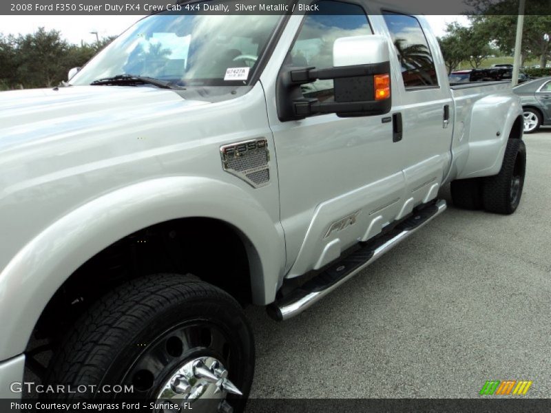 Silver Metallic / Black 2008 Ford F350 Super Duty FX4 Crew Cab 4x4 Dually