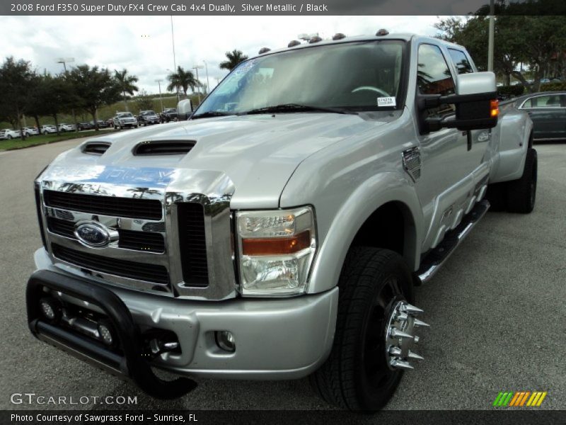 Silver Metallic / Black 2008 Ford F350 Super Duty FX4 Crew Cab 4x4 Dually