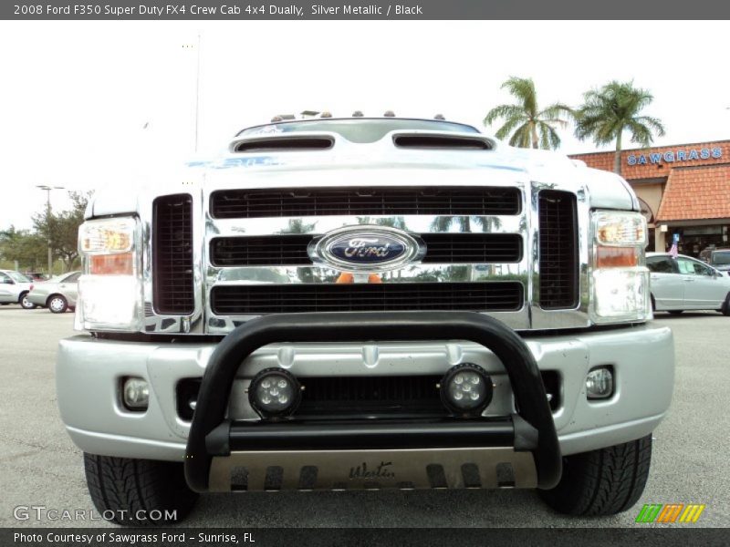 Silver Metallic / Black 2008 Ford F350 Super Duty FX4 Crew Cab 4x4 Dually