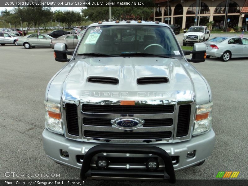 Silver Metallic / Black 2008 Ford F350 Super Duty FX4 Crew Cab 4x4 Dually
