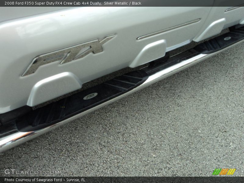 Silver Metallic / Black 2008 Ford F350 Super Duty FX4 Crew Cab 4x4 Dually