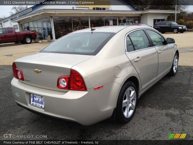 Gold Mist Metallic / Cocoa/Cashmere 2011 Chevrolet Malibu LS