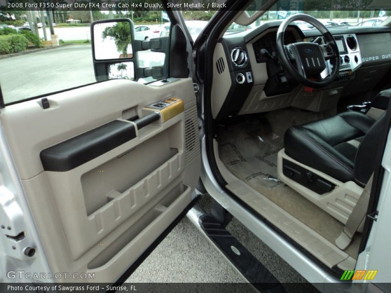 Silver Metallic / Black 2008 Ford F350 Super Duty FX4 Crew Cab 4x4 Dually