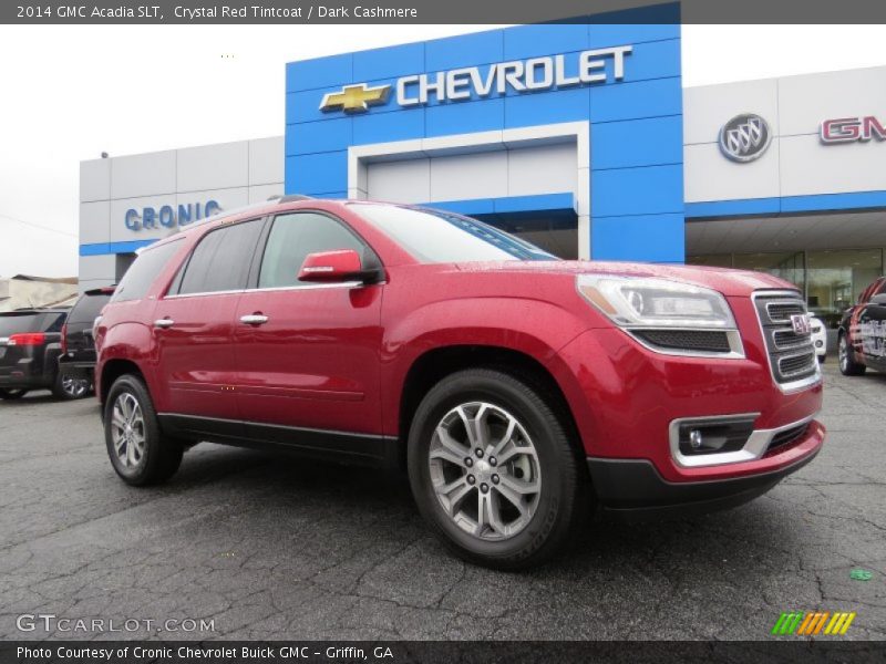 Crystal Red Tintcoat / Dark Cashmere 2014 GMC Acadia SLT