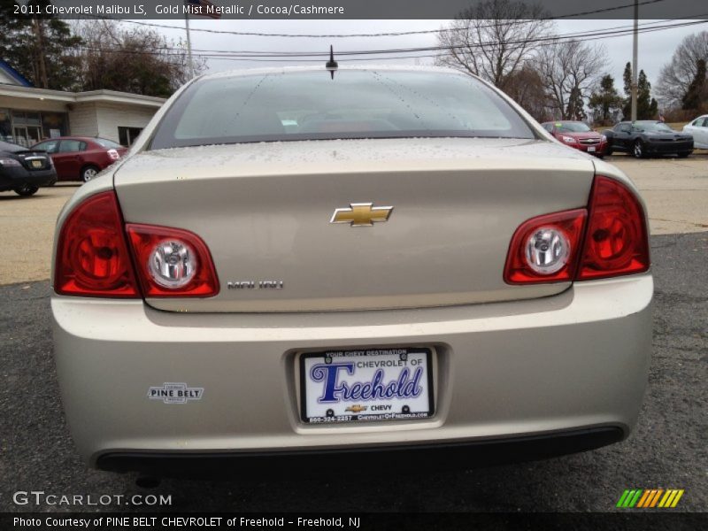 Gold Mist Metallic / Cocoa/Cashmere 2011 Chevrolet Malibu LS