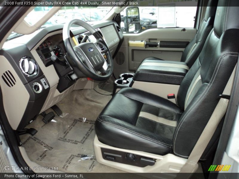 Silver Metallic / Black 2008 Ford F350 Super Duty FX4 Crew Cab 4x4 Dually