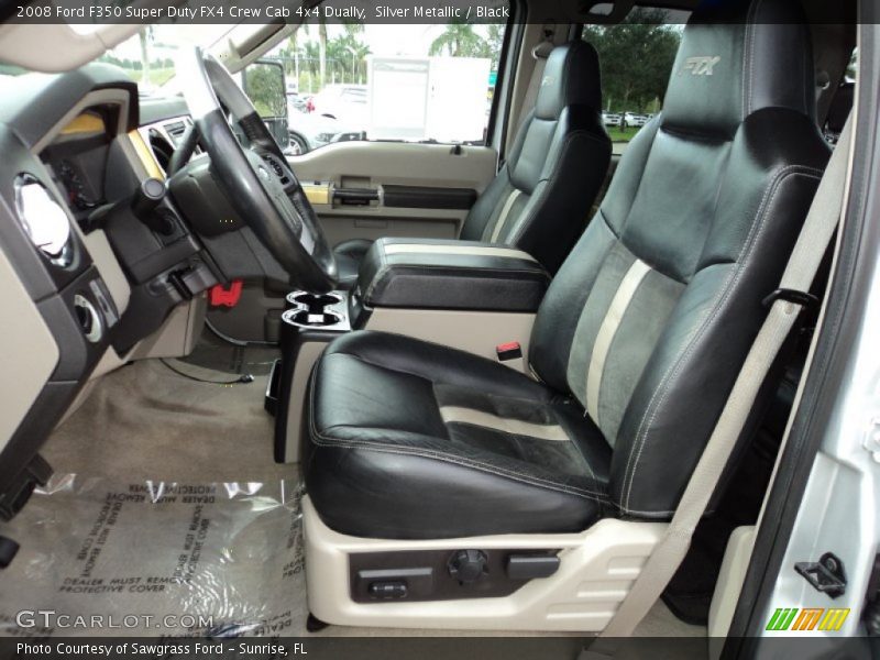Silver Metallic / Black 2008 Ford F350 Super Duty FX4 Crew Cab 4x4 Dually