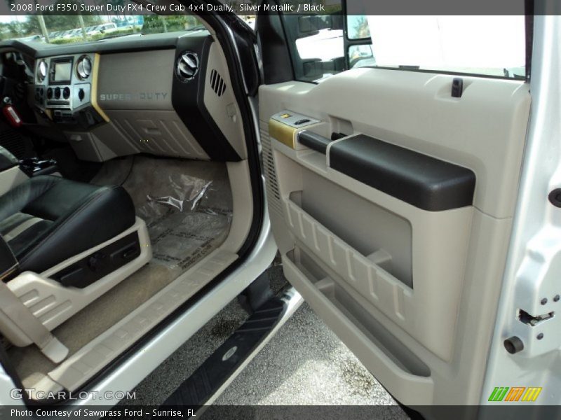 Silver Metallic / Black 2008 Ford F350 Super Duty FX4 Crew Cab 4x4 Dually