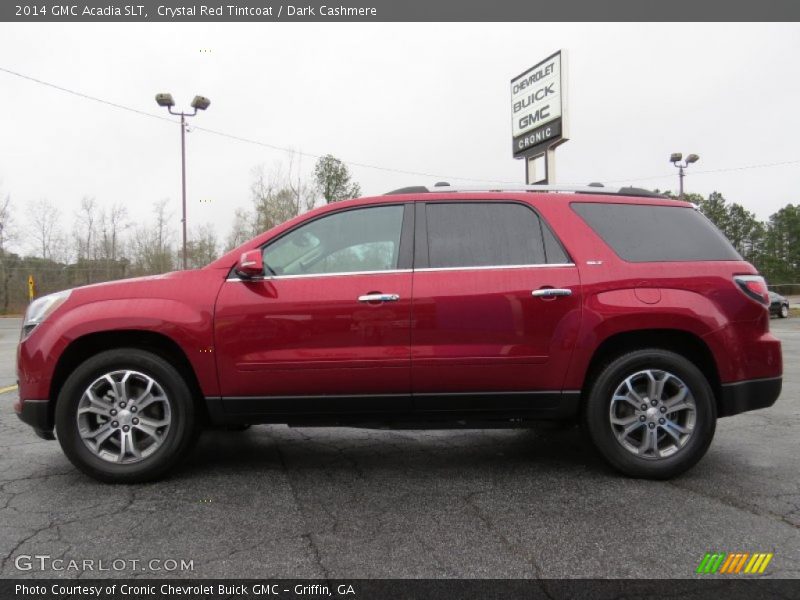 Crystal Red Tintcoat / Dark Cashmere 2014 GMC Acadia SLT