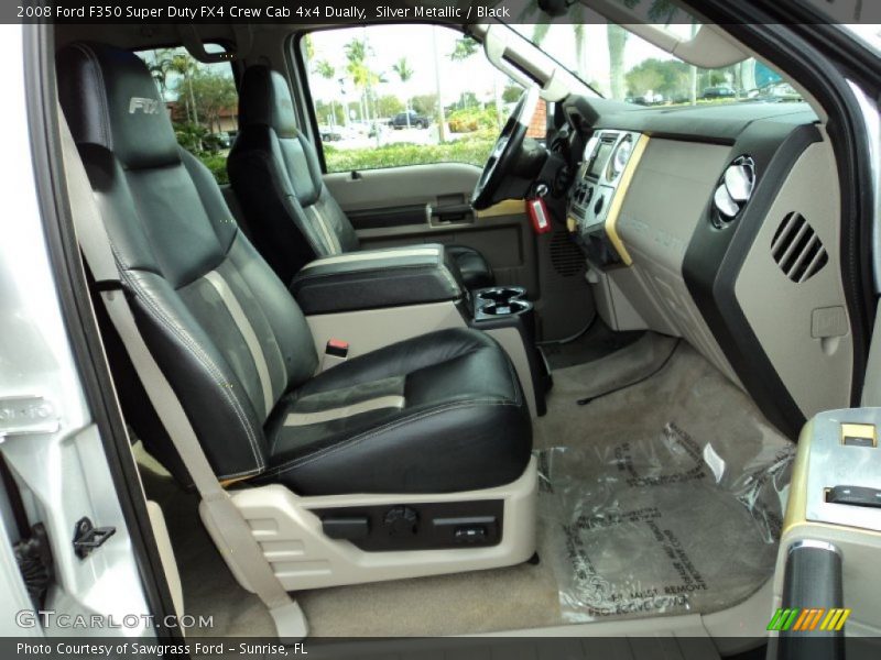 Silver Metallic / Black 2008 Ford F350 Super Duty FX4 Crew Cab 4x4 Dually