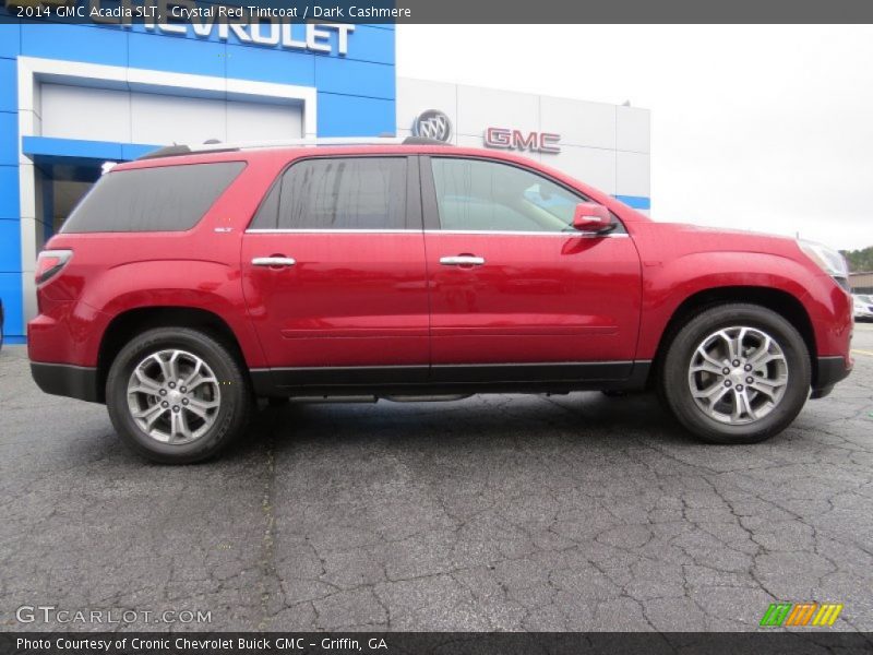 Crystal Red Tintcoat / Dark Cashmere 2014 GMC Acadia SLT