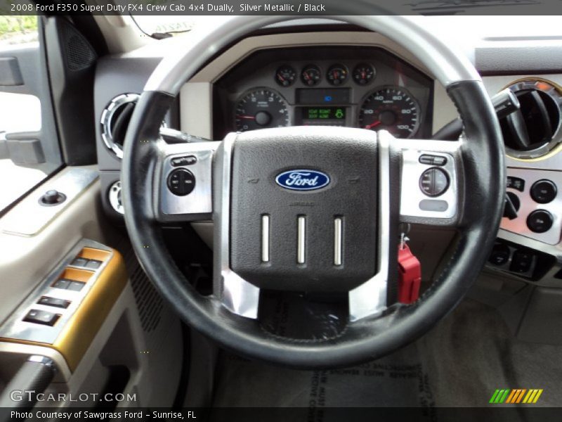 Silver Metallic / Black 2008 Ford F350 Super Duty FX4 Crew Cab 4x4 Dually