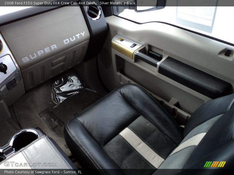 Silver Metallic / Black 2008 Ford F350 Super Duty FX4 Crew Cab 4x4 Dually