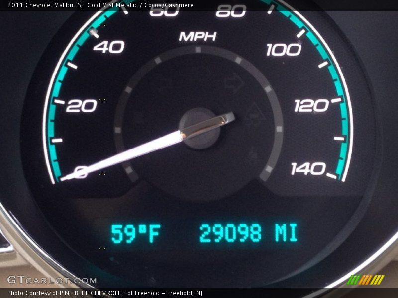 Gold Mist Metallic / Cocoa/Cashmere 2011 Chevrolet Malibu LS