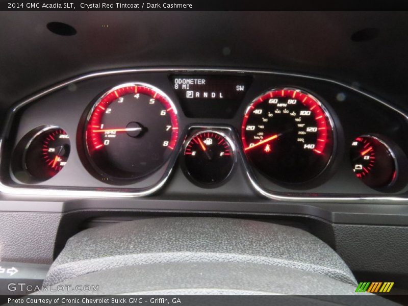 Crystal Red Tintcoat / Dark Cashmere 2014 GMC Acadia SLT
