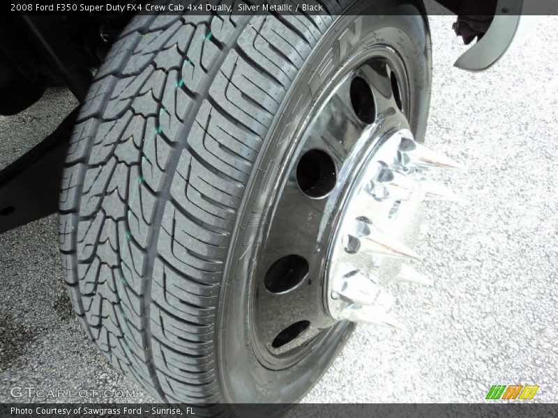 Silver Metallic / Black 2008 Ford F350 Super Duty FX4 Crew Cab 4x4 Dually