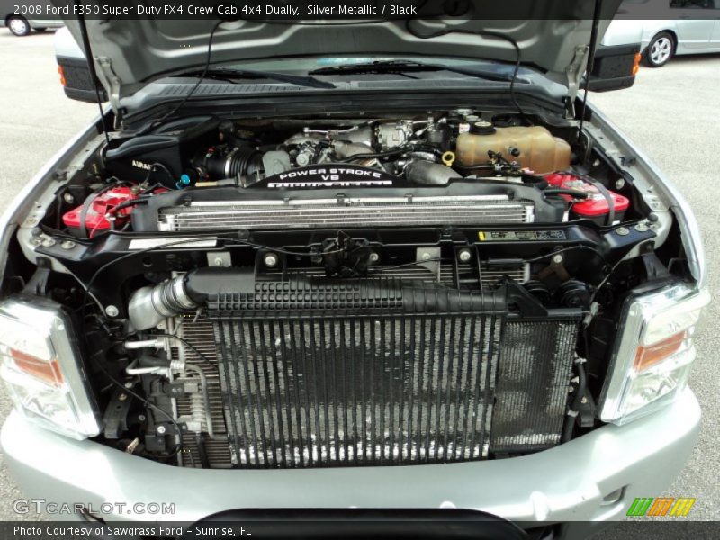 Silver Metallic / Black 2008 Ford F350 Super Duty FX4 Crew Cab 4x4 Dually