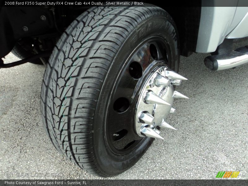 Silver Metallic / Black 2008 Ford F350 Super Duty FX4 Crew Cab 4x4 Dually
