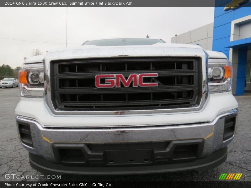 Summit White / Jet Black/Dark Ash 2014 GMC Sierra 1500 Crew Cab
