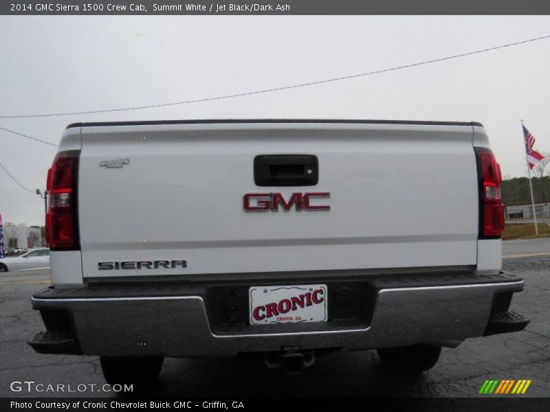 Summit White / Jet Black/Dark Ash 2014 GMC Sierra 1500 Crew Cab