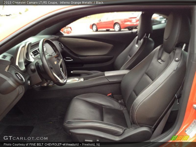 Inferno Orange Metallic / Black 2013 Chevrolet Camaro LT/RS Coupe