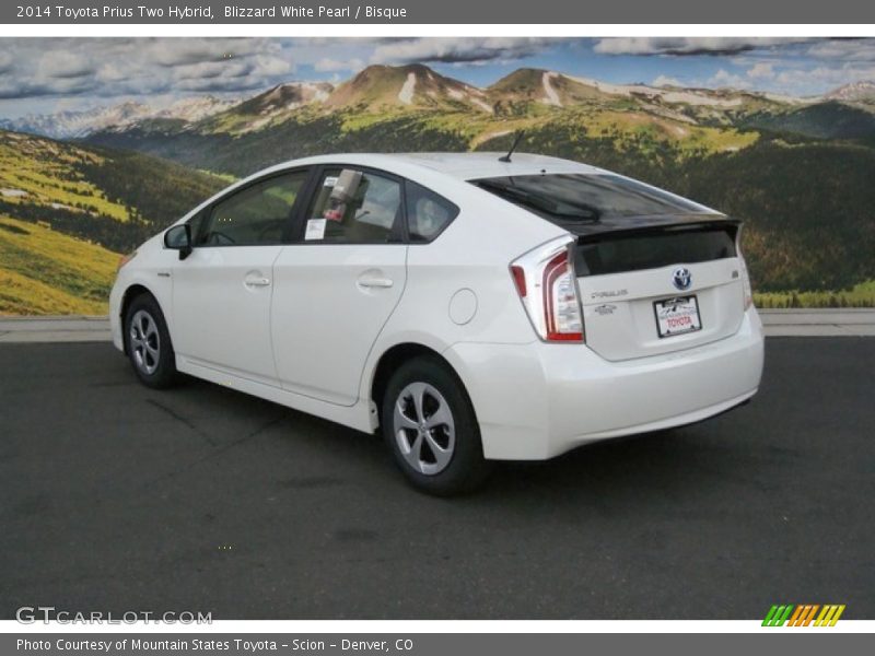 Blizzard White Pearl / Bisque 2014 Toyota Prius Two Hybrid