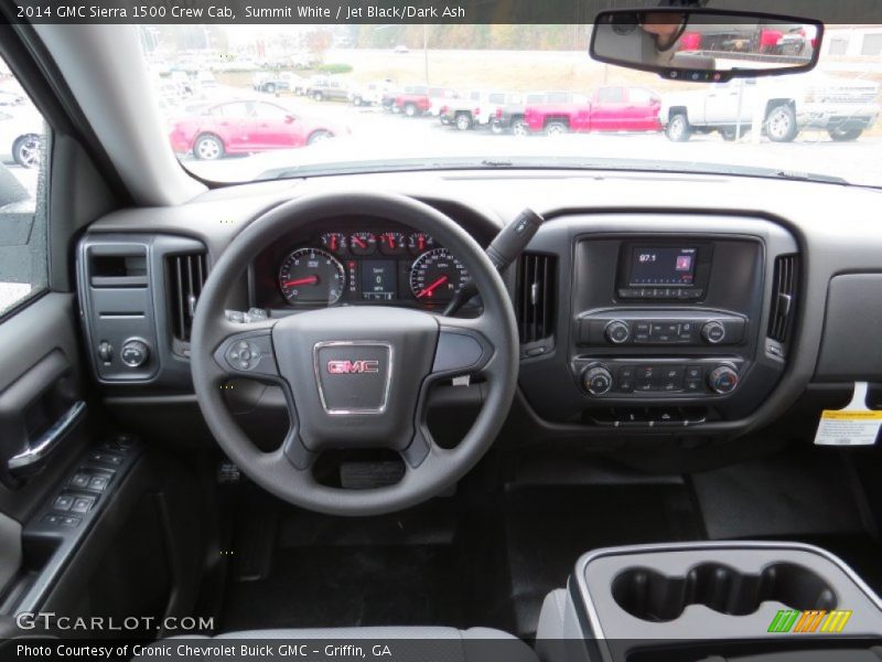 Summit White / Jet Black/Dark Ash 2014 GMC Sierra 1500 Crew Cab