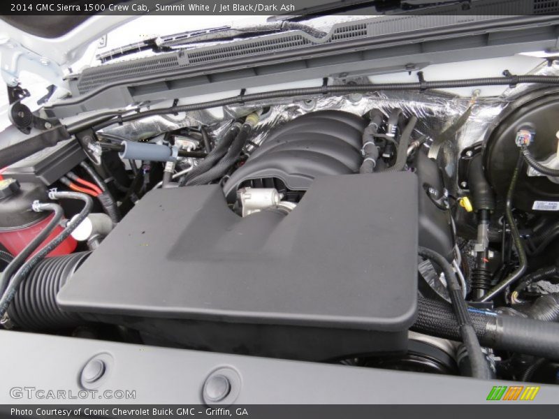 Summit White / Jet Black/Dark Ash 2014 GMC Sierra 1500 Crew Cab